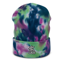 Load image into Gallery viewer, 'CAOS Logo' Tie-dye beanie